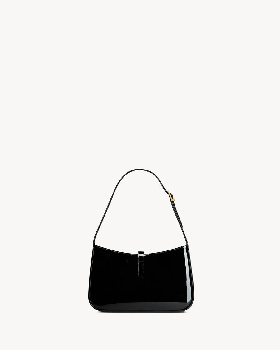 Le 5 À 7 En Semi Cuir Verni Noir – image 3