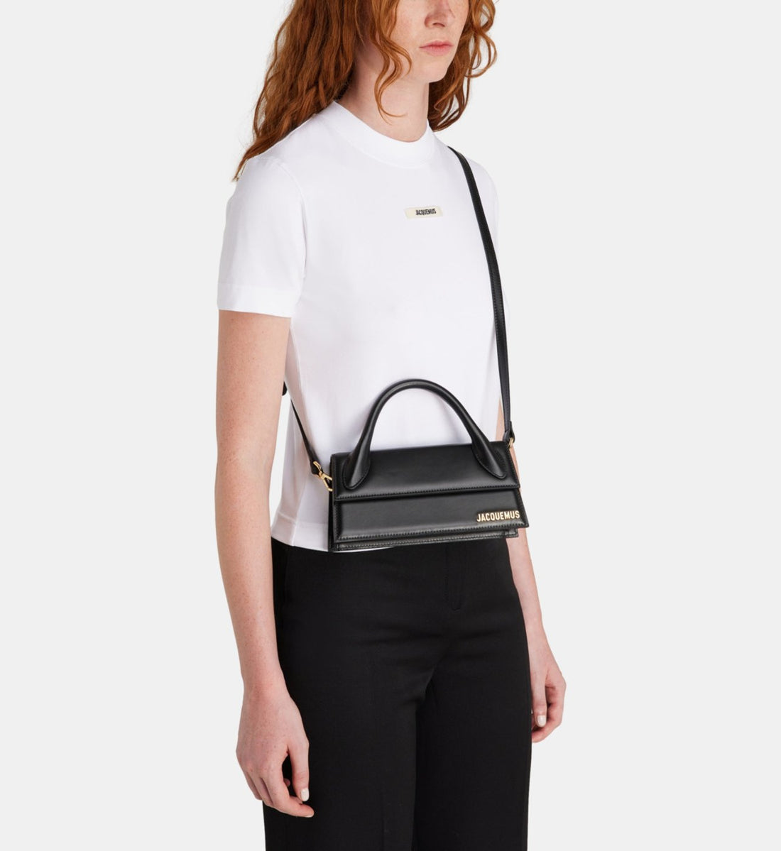 Sac à main long avec poignée supérieure Le Chiquito En Noir – image 2
