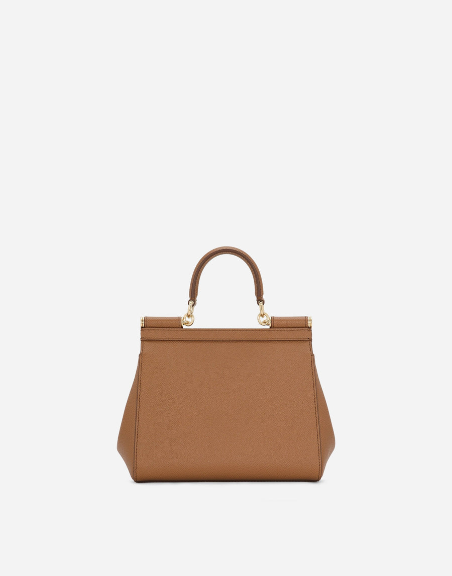 Sac à main Sicily moyen format en marron – image 4