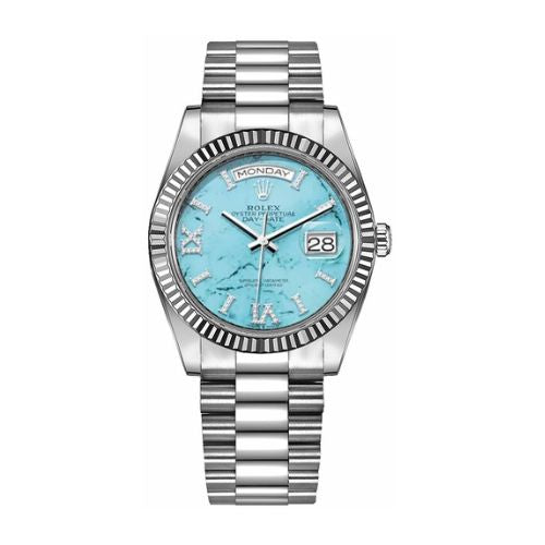 Rolex Day-Date 36 President Bracelet Fluted – Montre Femme – image 1