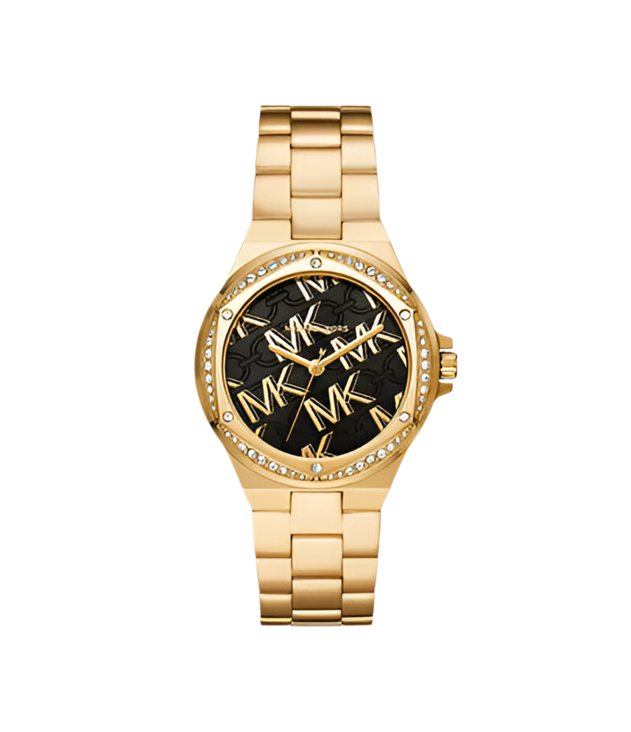 Lennox de Michael Kors à trois aiguilles en acier inoxydable, doré – Montre Femme – image 1