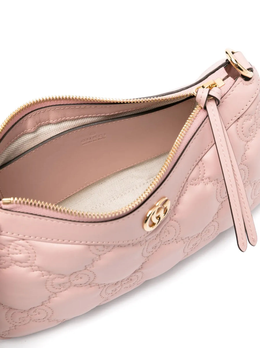 Sac à bandoulière En Matelassé Rose GG Pour femme – image 4