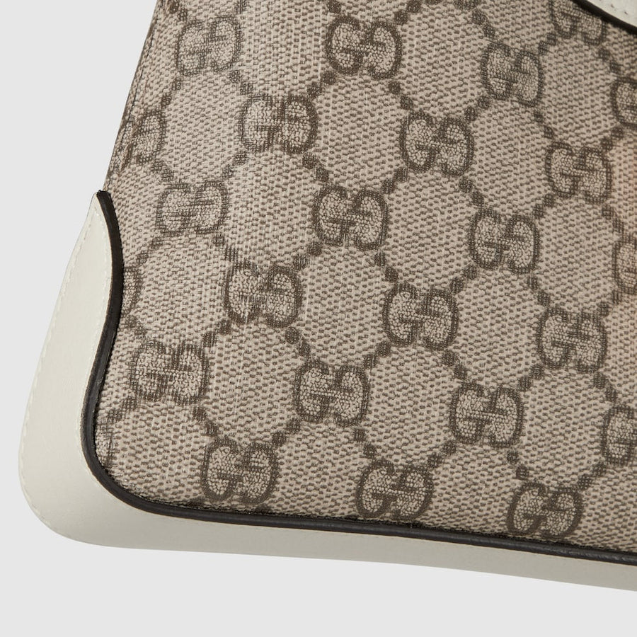 Sac À Bandoulière Petit Padlock Peau Blanche – image 9