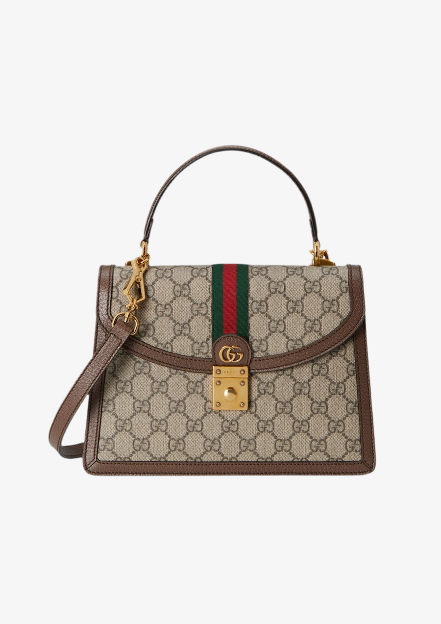 Sac Ophidia Mini À Poignée Supérieure Avec Toile – image 1