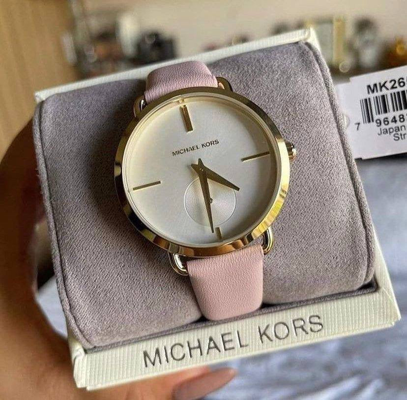 Michael Kors Montre à Quartz analogique avec Bracelet en Cuir MK2659 – Montre Femme – image 7
