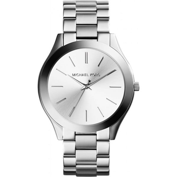 MK Slim Runway en Acier Argenté – Montre Femme – image 1