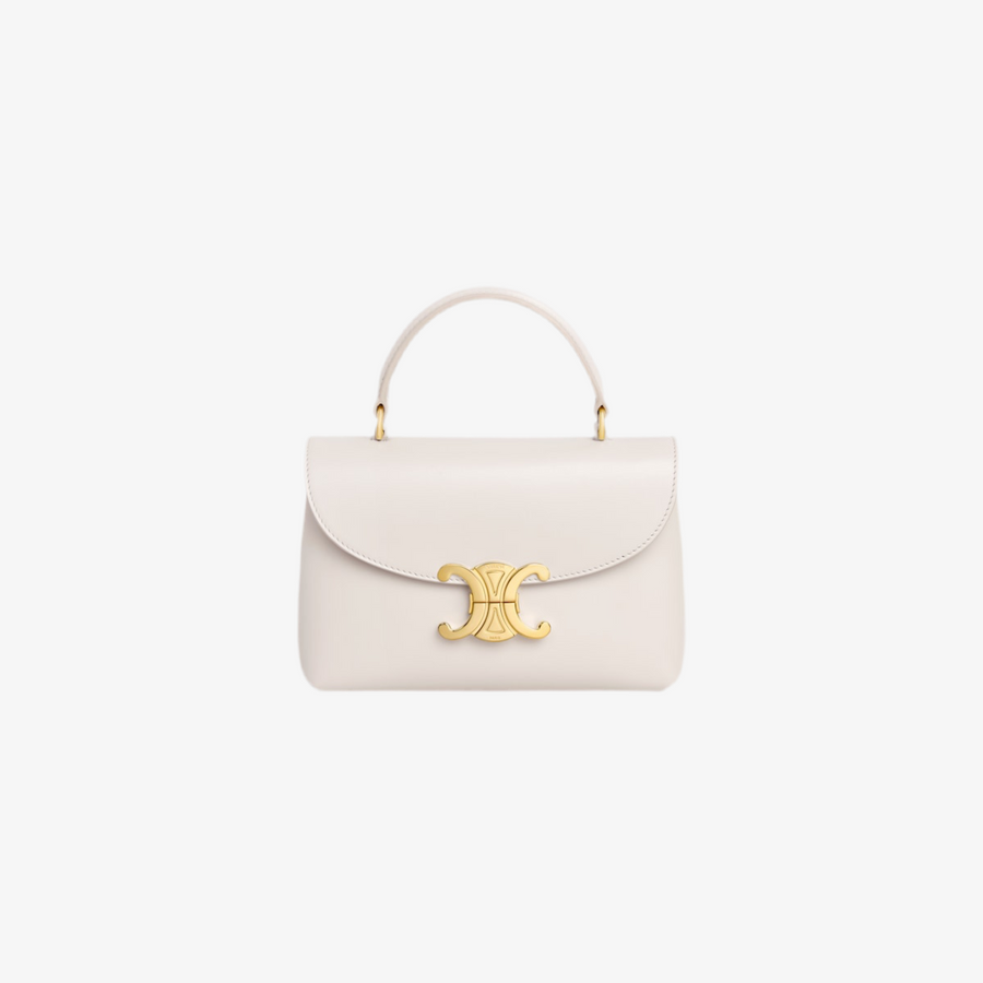 Sac Nino Teen Veau Souple Grainé En Blanc – image 1