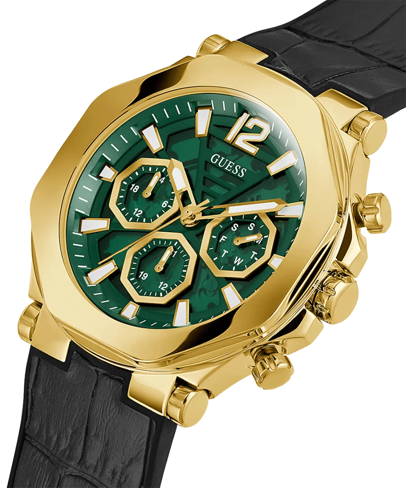 GUESS multifonction US Cuir Marron – Montre Homme – image 2