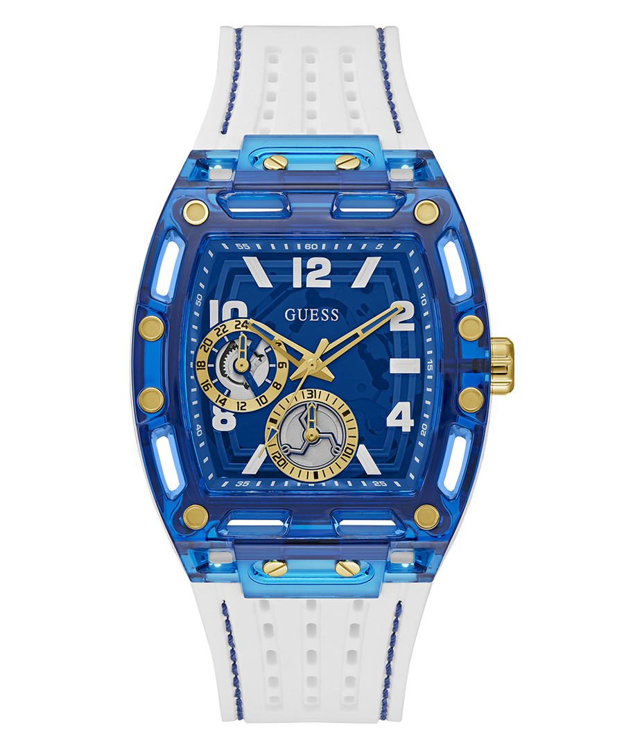 multifonction GUESS blanche et bleue – Montre Homme – image 1