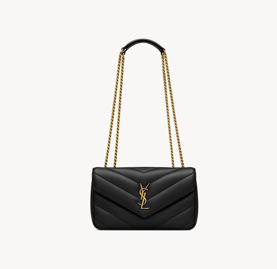 Loulou Small En Semi Cuir Matelassé Noir – image 1