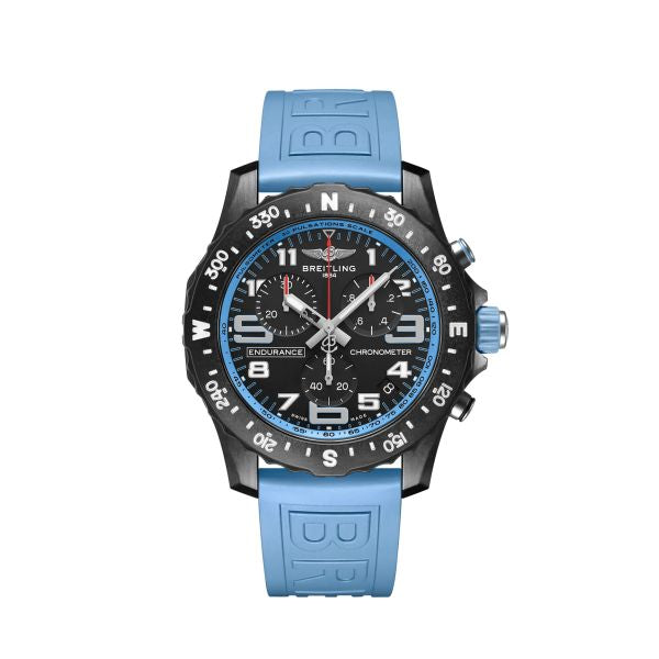 Breitling Endurance Pro Noire Avec Bracelet Bleu – Montre Homme – image 1