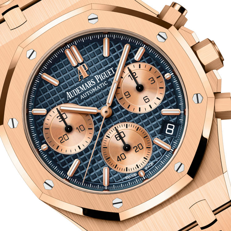 Royal Oak Chronographe-Rose/Bleu – Montre Homme – image 3