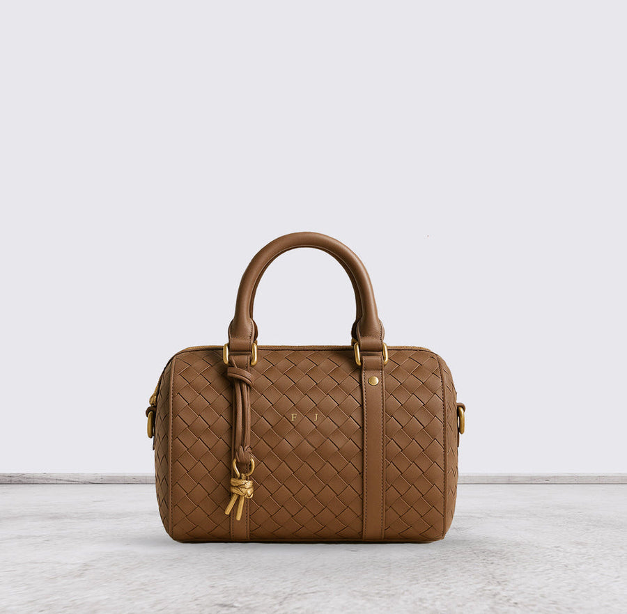 Sac À Main Vintage En Véritable Tressé En Forme D’oreiller Pour Femmes – image 1