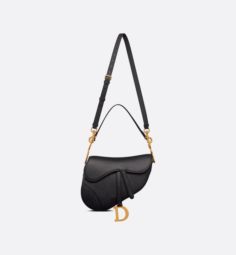 Sacoche Dior de selle avec sangle noir – image 5