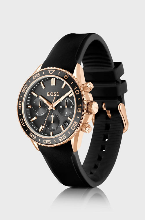 À Bracelet En Silicone Effet Or Œillet – Montre Homme – image 2