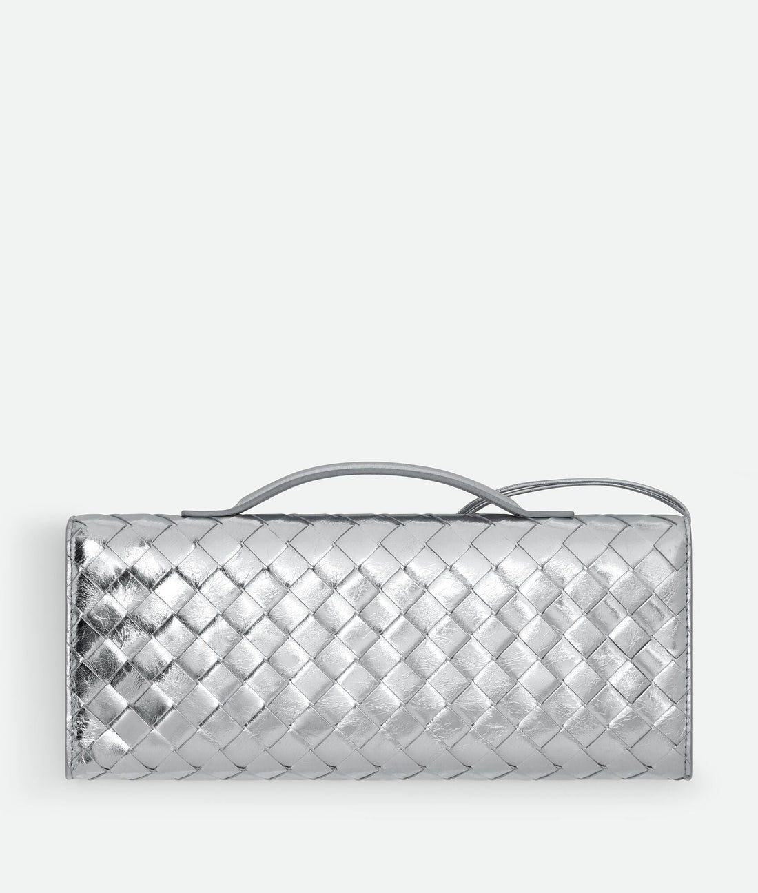 Pochette Intrecciato effet miroir avec fermeture knot signature. – image 2