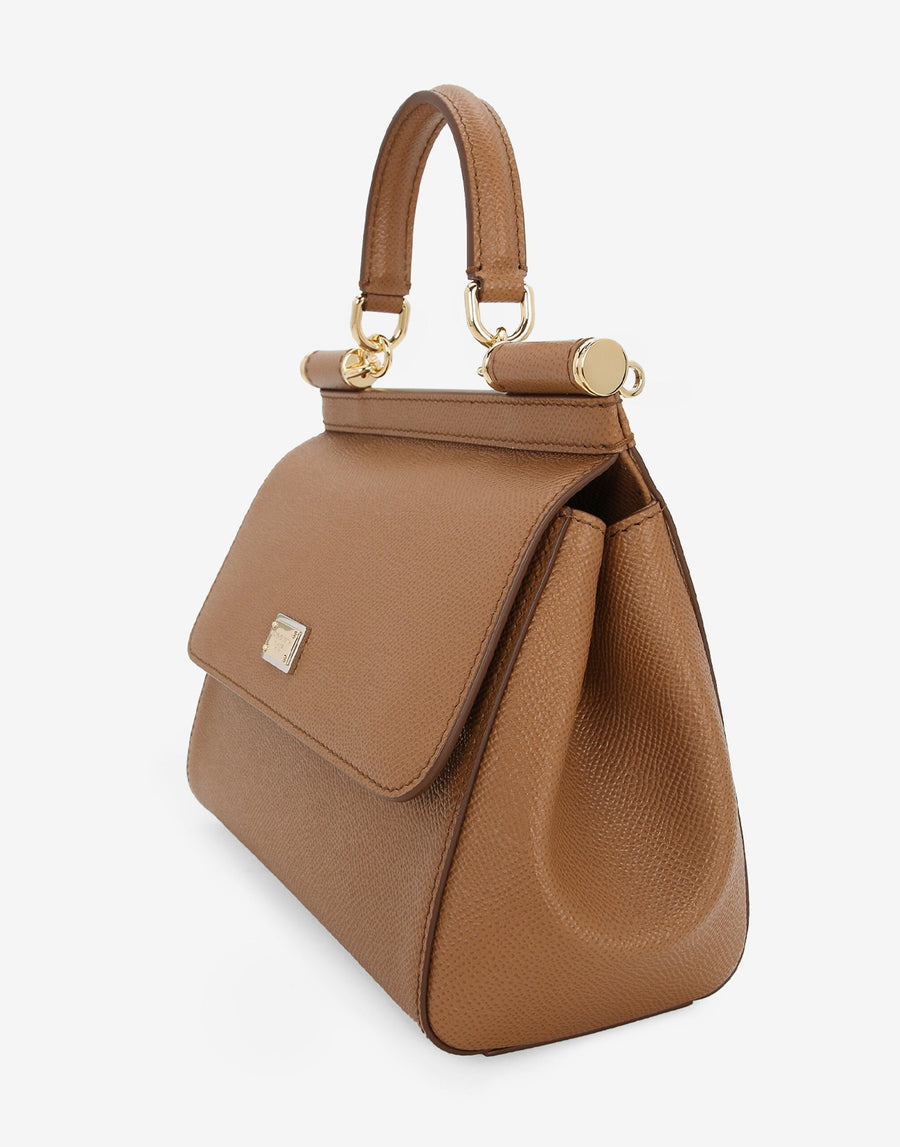 Sac à main Sicily moyen format en marron – image 5