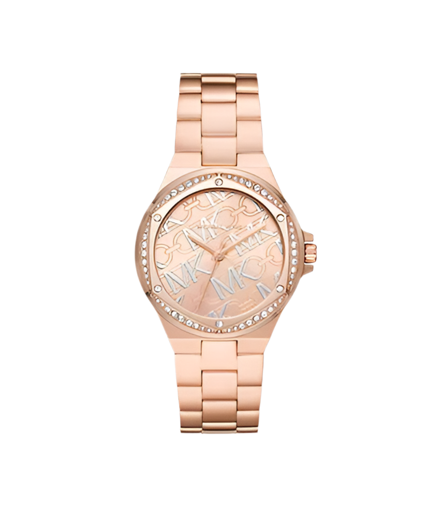 Lennox de Michael Kors à trois aiguilles en acier inoxydable, doré rose – Montre Femme – image 1