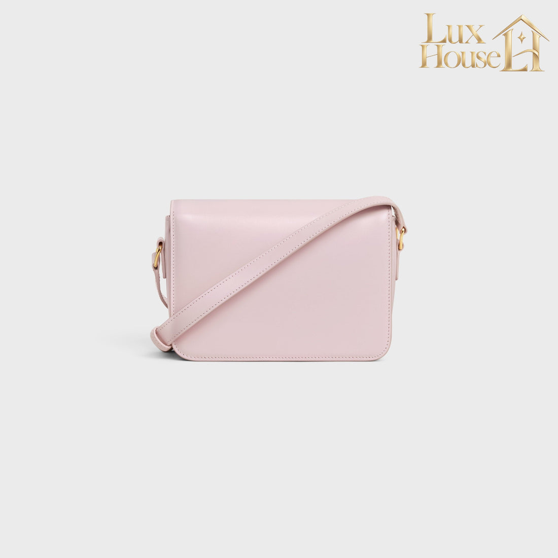 Sac Triomphe Teen En Veau Brillant En Rose Pastel – image 3