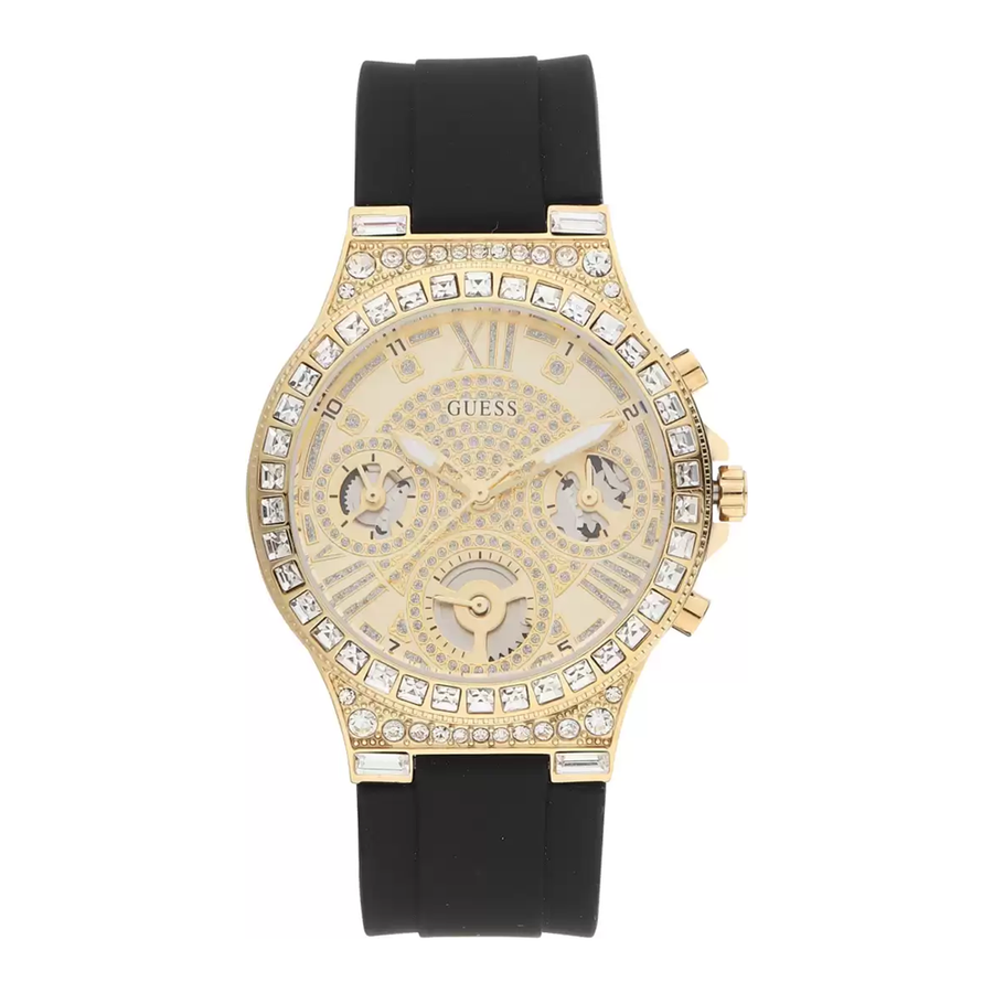 Guess Impulse , Cadran Noir, Analogique, En Silicone, 39 Mm - GW0257L1 – Montre Femme – image 1
