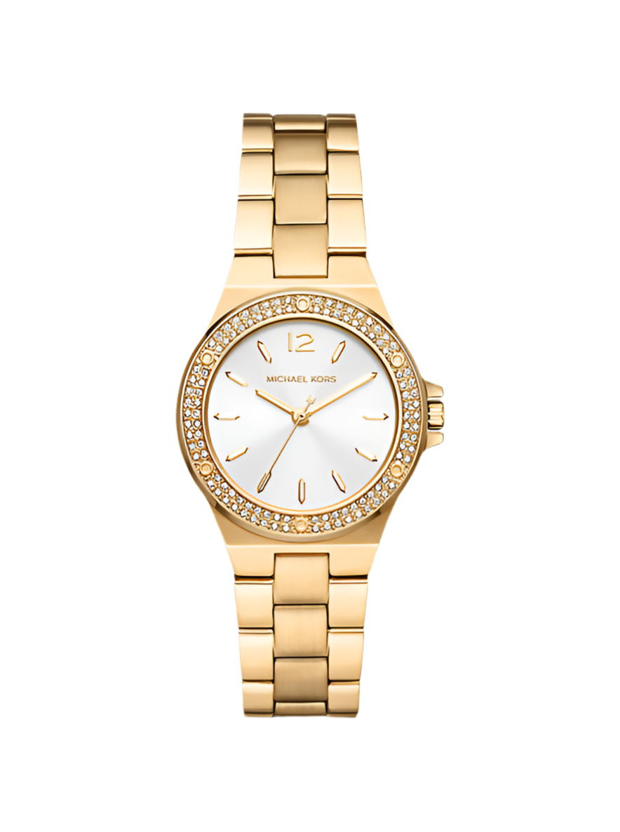 Petite montre Lennox dorée à pierres pavées MK7278 – Montre Femme – image 1