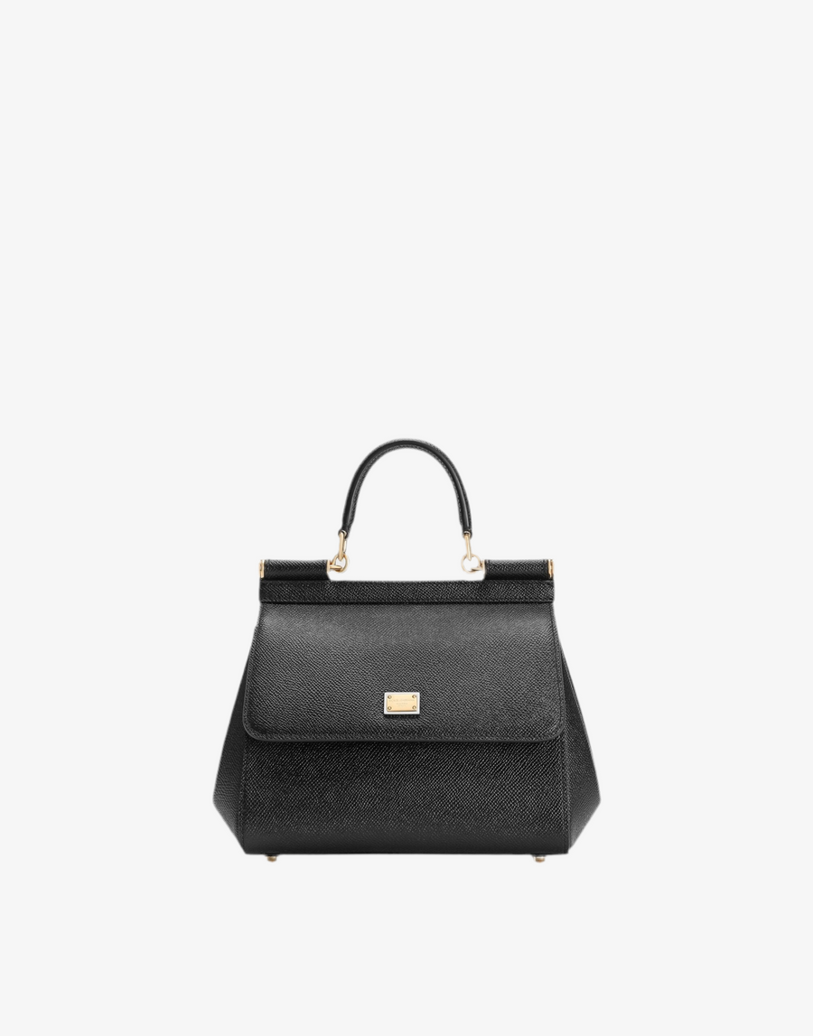 Sac à main Sicily moyen format en noir – image 1