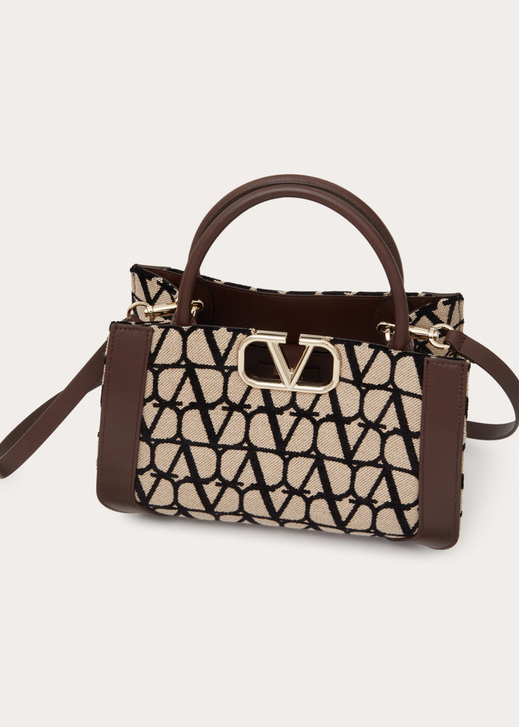 Sac à main moyen V Logo Signature Toile Iconograph – image 5