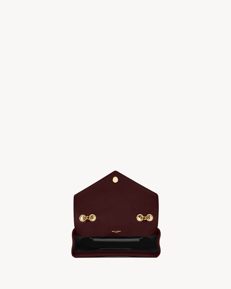 Loulou Small En Semi Cuir Matelassé Rouge Cabernet – image 6