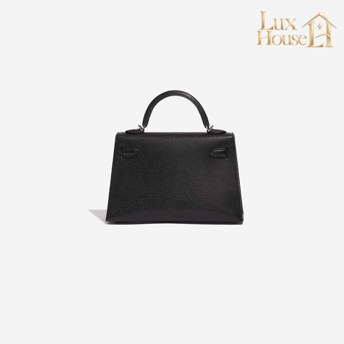 Sac bandoulière Kelly Sellier 25 Hermes Veau Noir – image 2