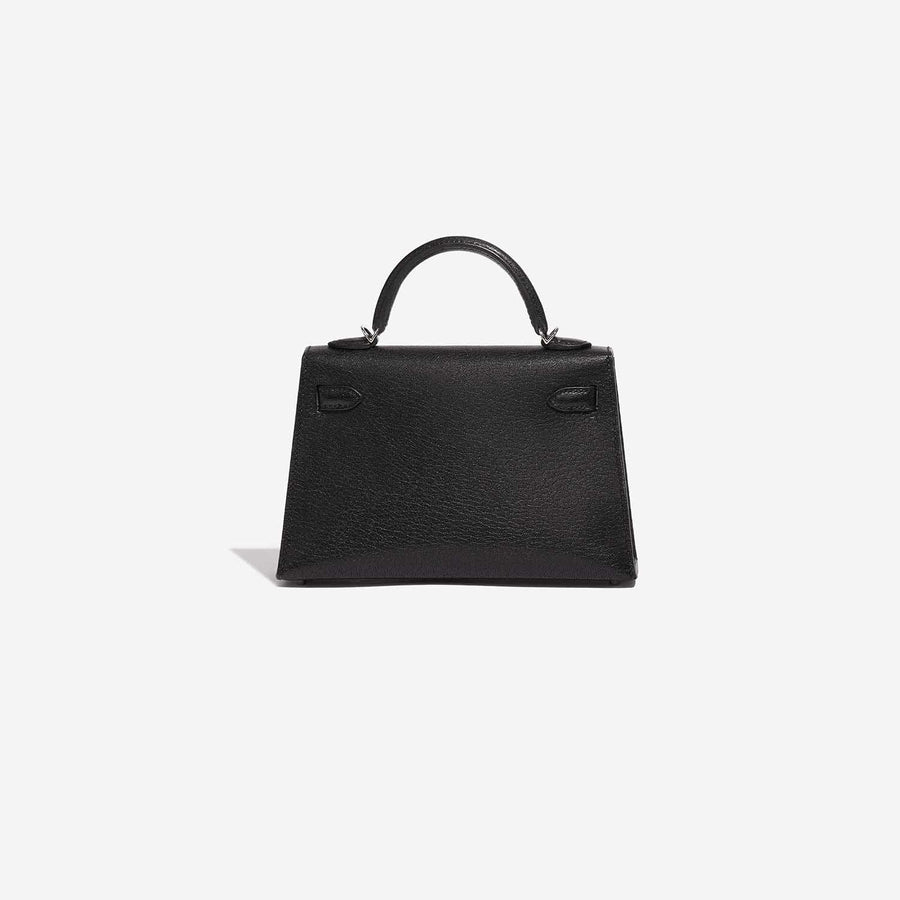 Sac bandoulière Kelly Sellier 25 Hermes Veau Noir – image 2