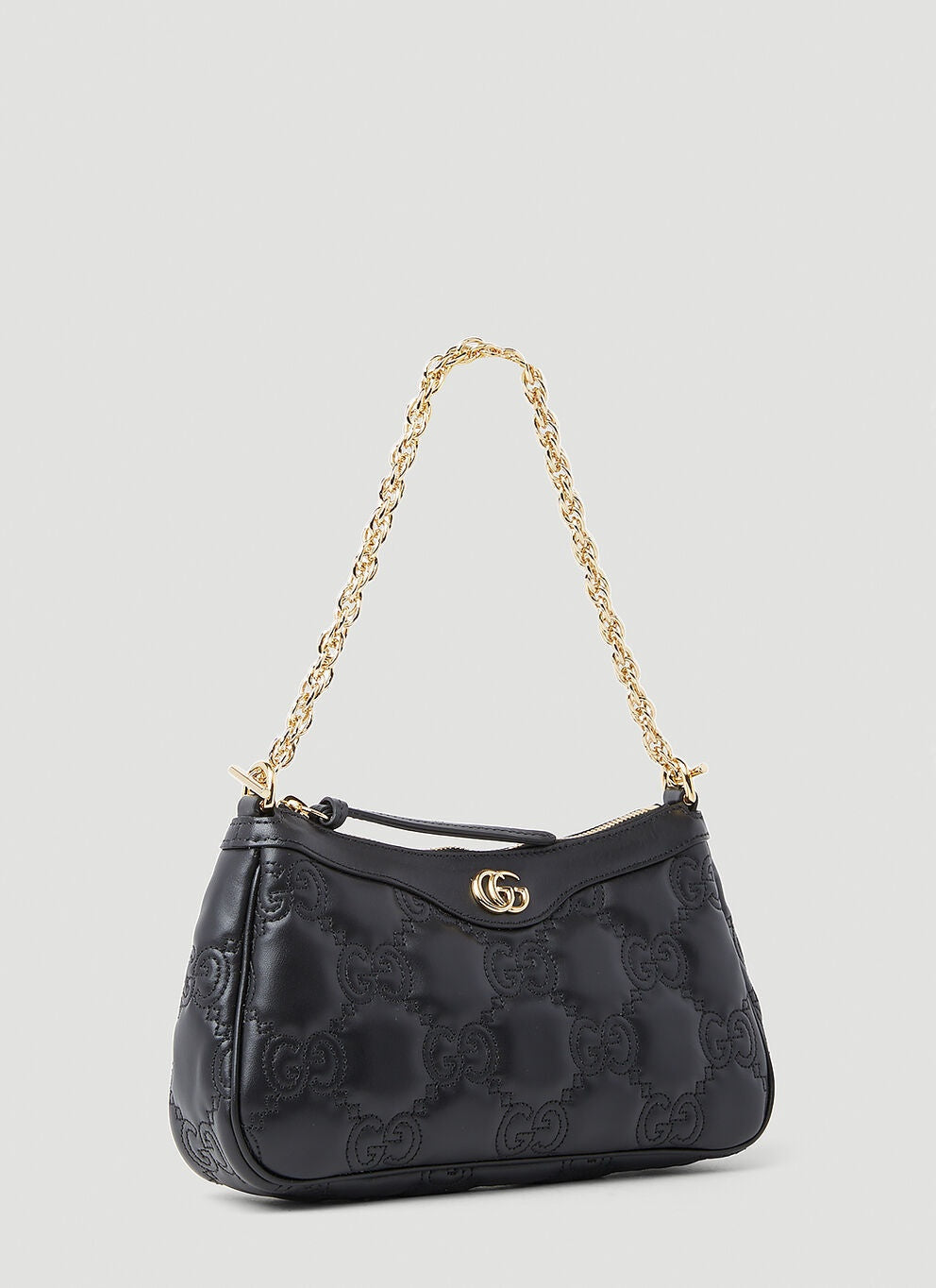 Sac à bandoulière En Matelassé Noir GG Pour femme – image 3