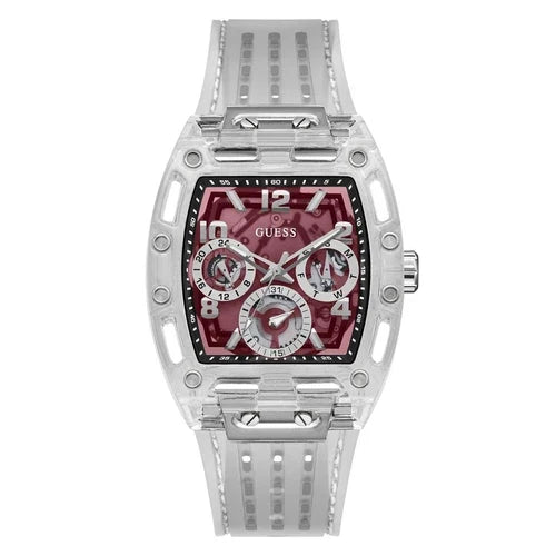 Guess Phoenix - GW0499G9 Bracelet Plastique transparent – Montre Homme – image 1