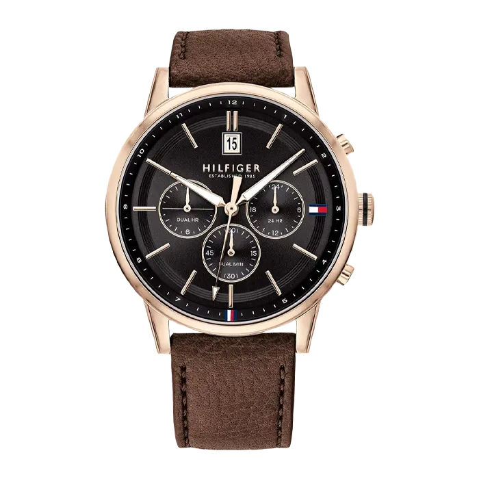 en cuir marron TH-LX1791631 – Montre Homme – image 1
