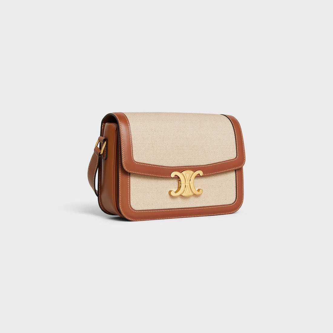 Sac Triomphe Classique Textile Et Veau – image 2