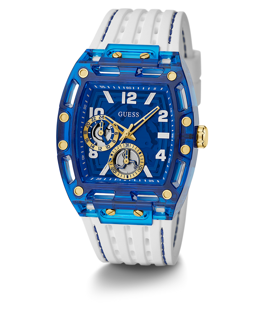 multifonction GUESS blanche et bleue – Montre Homme – image 2