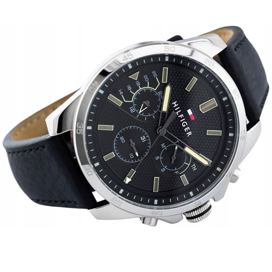 Tommy Hilfiger Iconic 1791563 Cuir Noir – Montre Homme – image 4