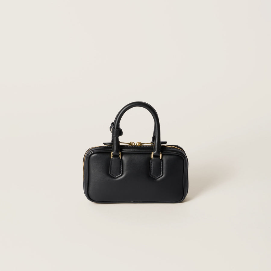 Mini-sac en semi cuir Arcadie En noir – image 4