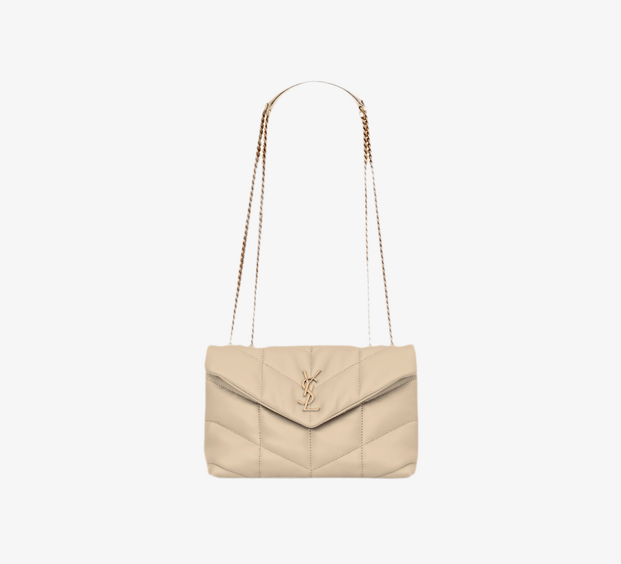 Sac Ysl Puffer Toy D'Agneau Beige – image 1