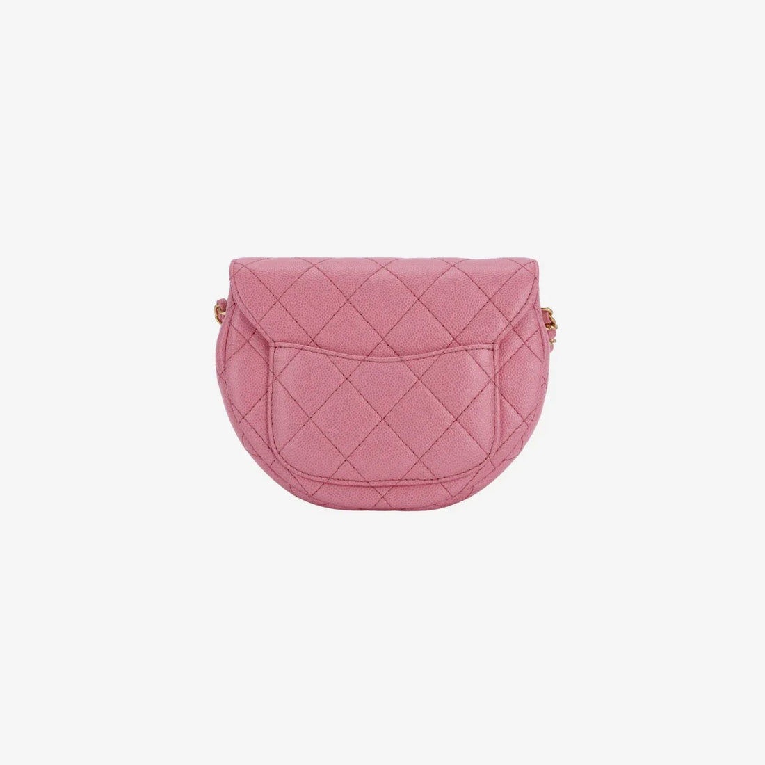 Chanel Mini Messenger Bag Cuir de veau grainé & doré Rose clair – image 2