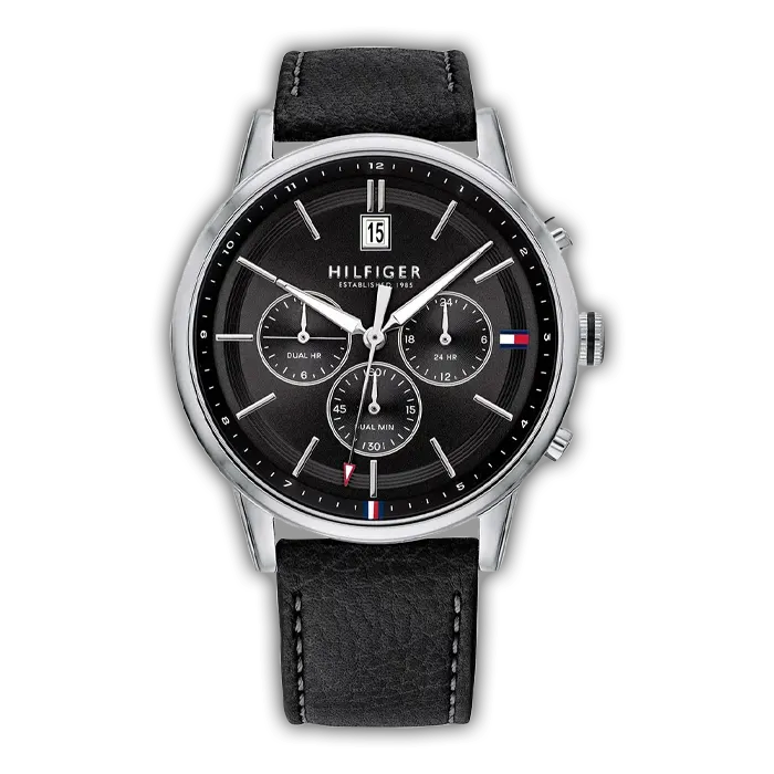 en cuir noir TH-LX1791630 – Montre Homme – image 1