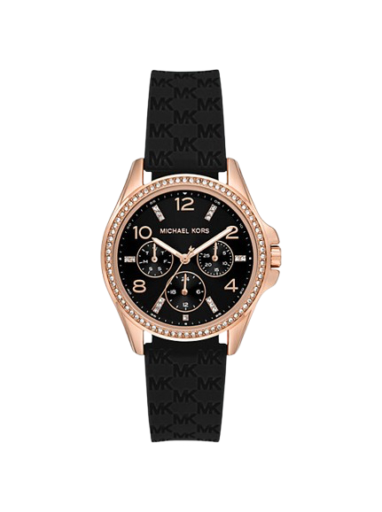 Michael Kors Mini Pilot MK7373 chronographe bracelet en silicone – Montre Femme – image 1
