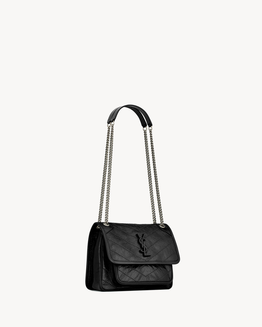 ‘Sac Ysl Niki Baby En Semi Cuir Vintage Noir – image 5
