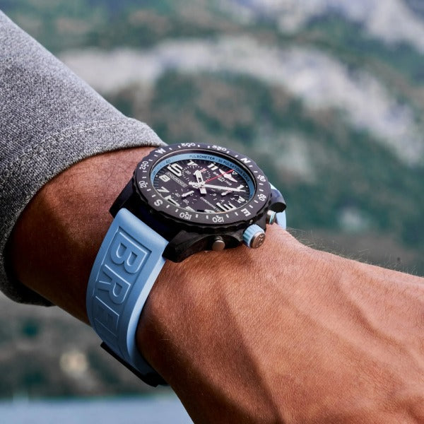 Breitling Endurance Pro Noire Avec Bracelet Bleu – Montre Homme – image 4