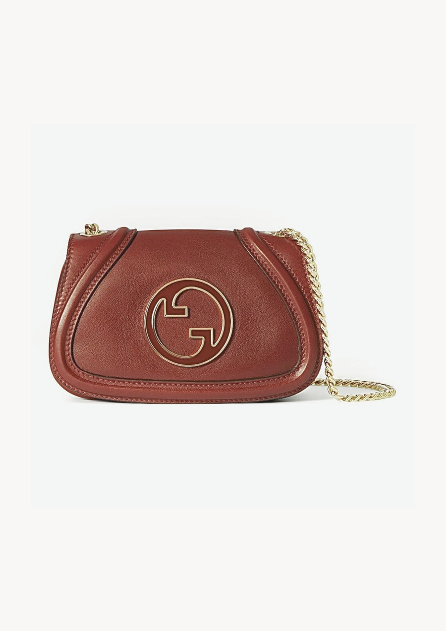 Sac À Épaule Gucci Blondie Petit Format En Marron – image 1