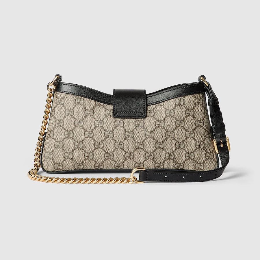 Sac À Bandoulière Petit Padlock Peau Noire – image 5