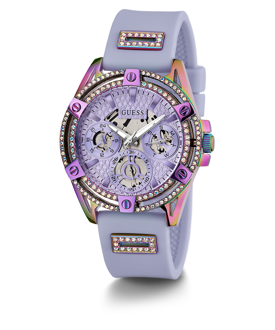 GUESS Ladies Purple Iridescent Multi-function Watch – Montre Femme – image 2