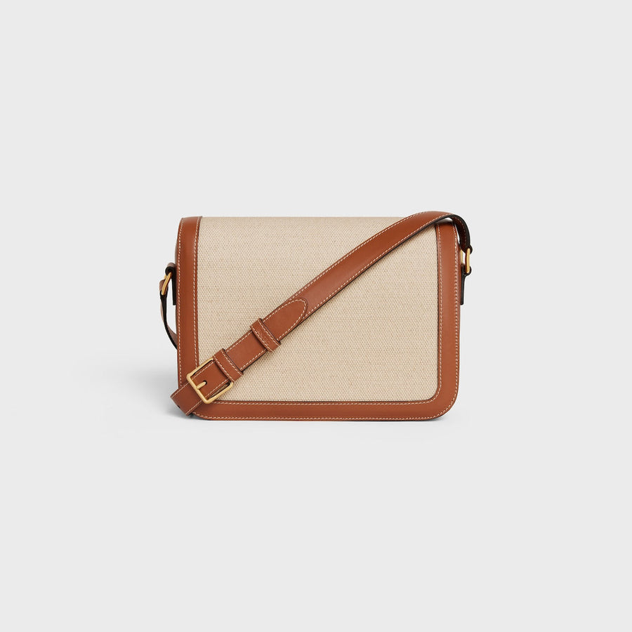 Sac Triomphe Classique Textile Et Veau – image 3