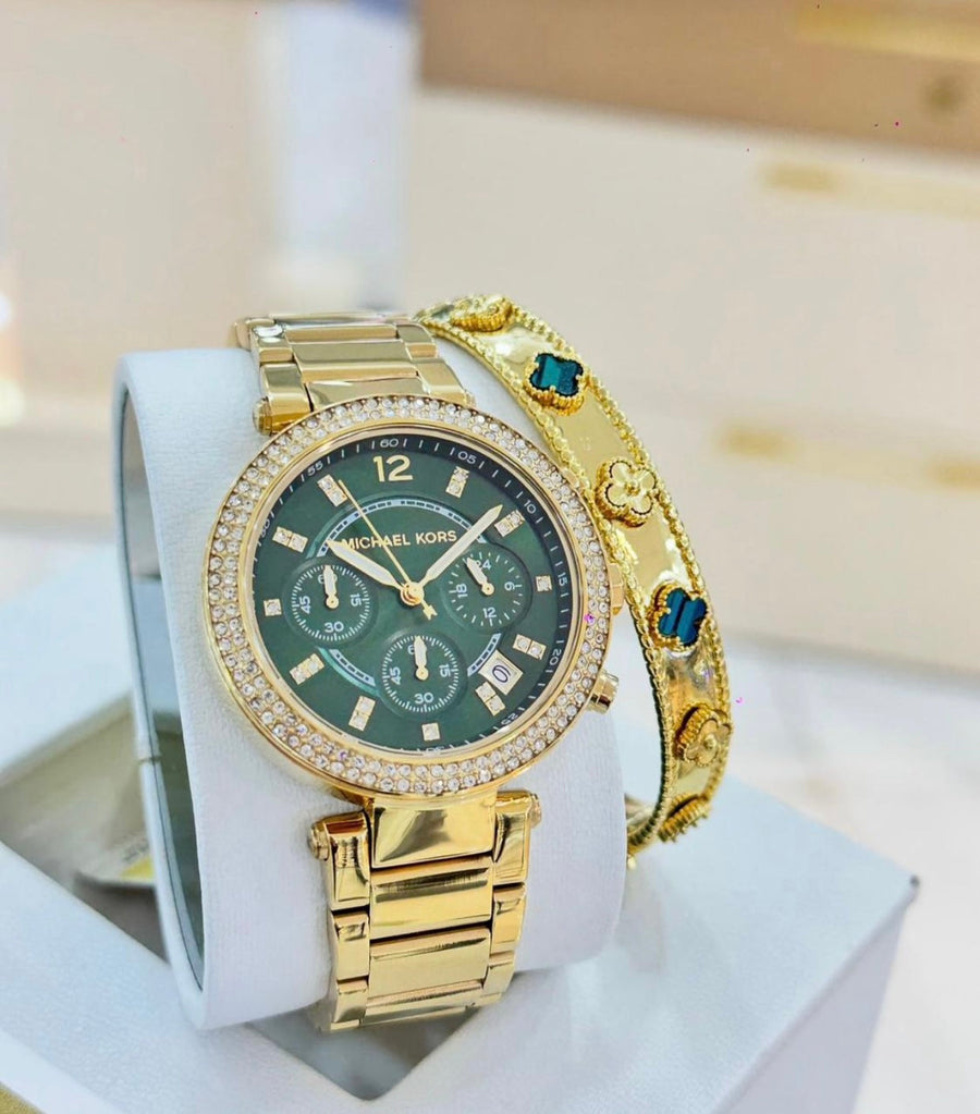 Parker Green Dial Chronograph MK6263 – Montre Femme – image 3