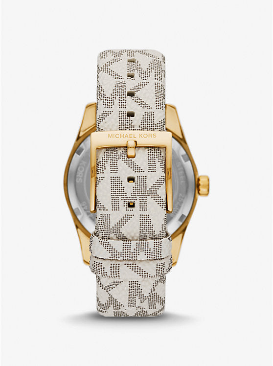 Lexington dorée avec logo signature MK4746 – Montre Femme – image 3