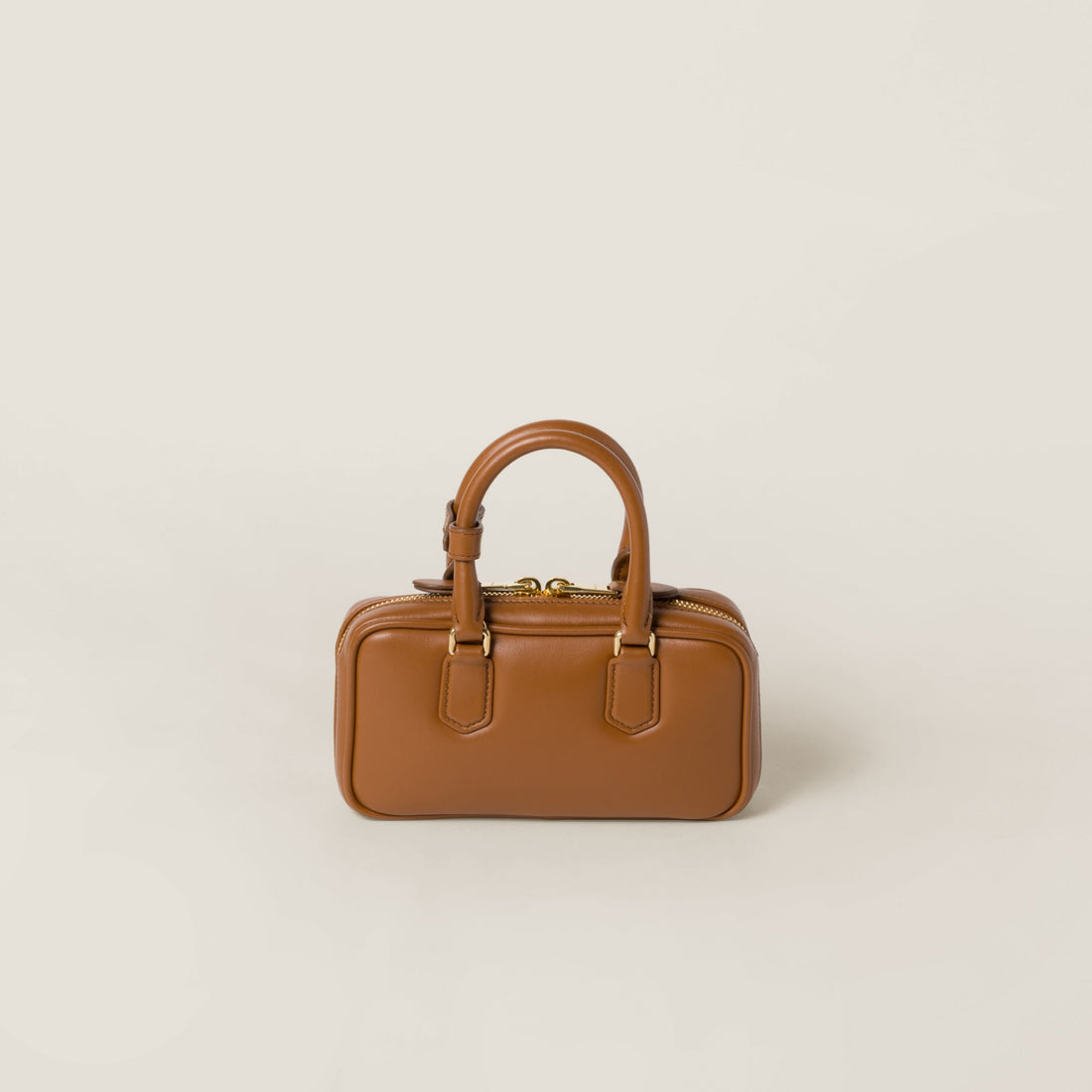 Mini-sac en semi cuir Arcadie en marron – image 3